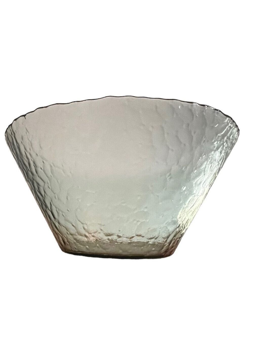 Arcoroc Luminarc Vercors Textured Light Green Glass Serving Bowl MCM